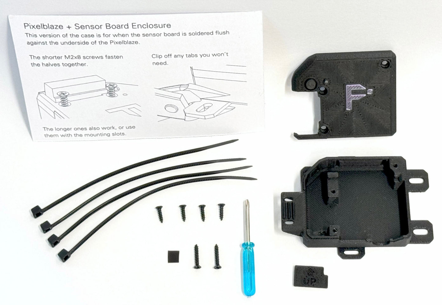 Pixelblaze + Sensor Board Case