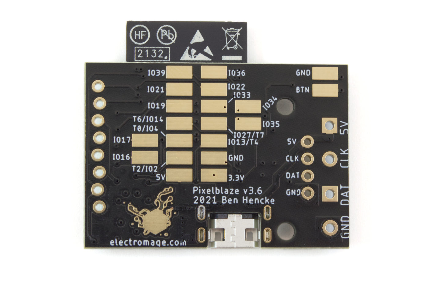 Pixelblaze V3 Standard - WiFi LED Controller