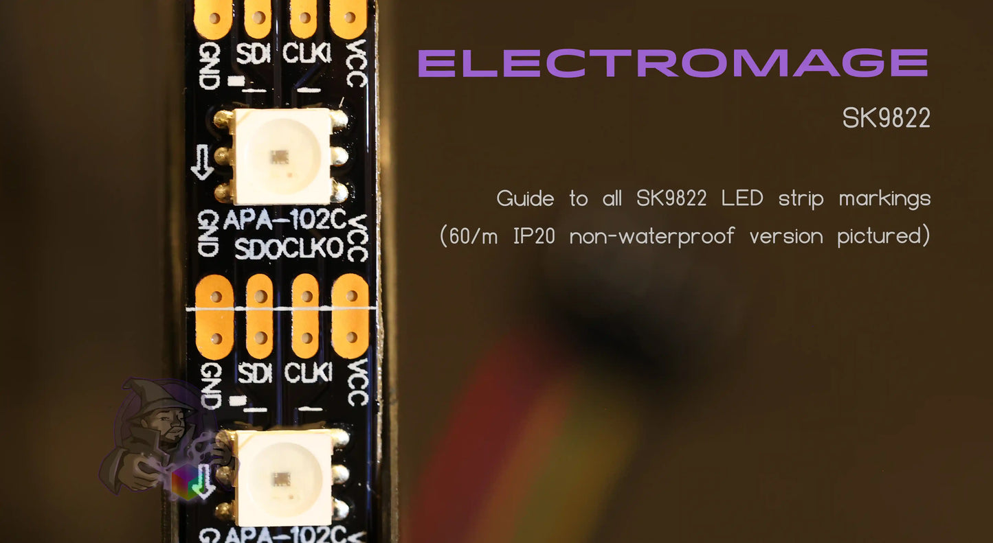 HDR Addressable LED strip - SK9822 (APA102 Compatible)